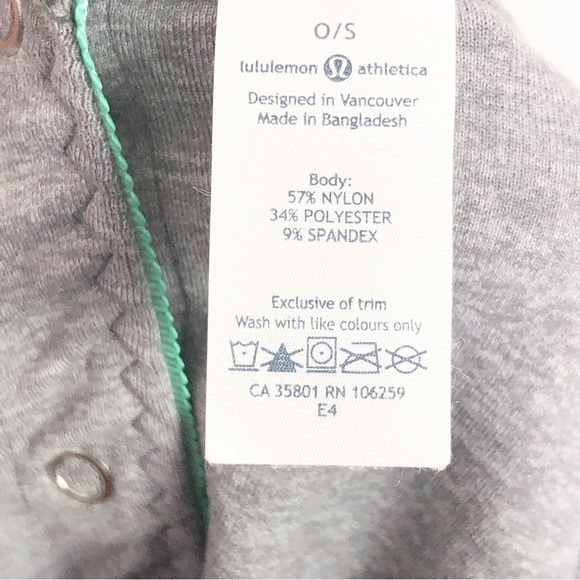 Lululemon Vinyasa Mint moment Gray and teal infinity wrap scarf - Picture 7 of 13